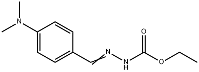 ethyl N-[(4-dimethylaminophenyl)methylideneamino]carbamate 구조식 이미지