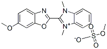 2-(6-methoxybenzoxazol-2-yl)-1,3-dimethyl-1H-benzimidazolium methyl sulphate 구조식 이미지