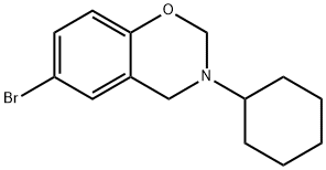 6-Bromo-3-cyclohexyl-3,4-dihydro-2H-1,3-benzoxazine 구조식 이미지