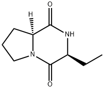 Pyrrolo[1,2-a]pyrazine-1,4-dione, 3-ethylhexahydro-, (3S-trans)- (9CI) 구조식 이미지