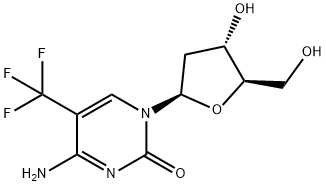 5-(트리플루오로메틸)-2'-데옥시시티딘 구조식 이미지