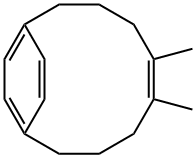 (E)-5,6-Dimethylbicyclo[8.2.2]tetradeca-5,10,12(1),13-tetraene Structure