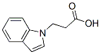 1H-indole-1-propionic acid  Structure