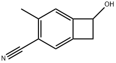 Bicyclo[4.2.0]octa-1,3,5-triene-3-carbonitrile, 7-hydroxy-4-methyl- (9CI) Structure