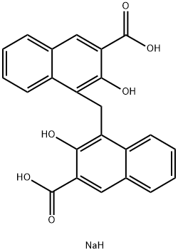 Pamoic acid disodium salt 구조식 이미지