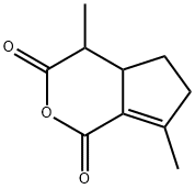 4,4a,5,6-Tetrahydro-4,7-dimethylcyclopenta[c]pyran-1,3-dione 구조식 이미지