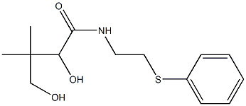 2,4-dihydroxy-3,3-dimethyl-N-(2-phenylsulfanylethyl)butanamide Structure