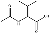 Crotonic acid, 2-acetamido-3-methyl- 구조식 이미지