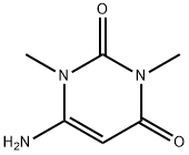 6-Amino-1,3-dimethyl-1,2,3,4-tetrahydropyrimidine-2,4-dione 구조식 이미지