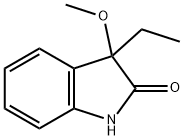 3-Ethyl-1,3-dihydro-3-methoxy-2H-indol-2-one 구조식 이미지