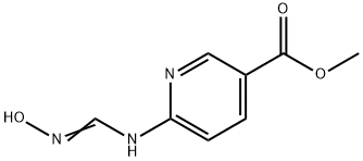 3-Pyridinecarboxylicacid,6-[[(hydroxyamino)methylene]amino]-,methylester Structure