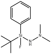 2-(tert-Butylfluorophenylsilyl)-1,1-dimethylhydrazine 구조식 이미지