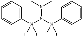 1,1-Bis(difluorophenylsilyl)-2,2-dimethylhydrazine Structure