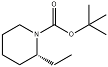 1-Piperidinecarboxylicacid,2-ethyl-,1,1-dimethylethylester,(2R)-(9CI) 구조식 이미지