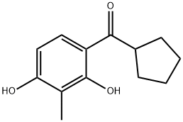 Methanone, cyclopentyl(2,4-dihydroxy-3-methylphenyl)- (9CI) Structure