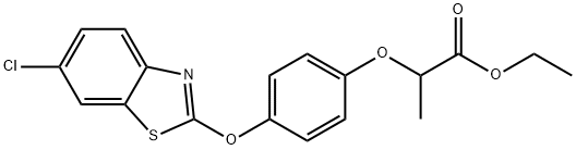 ethyl 2-[4-[(6-chlorobenzothiazol-2-yl)oxy]phenoxy]propionate 구조식 이미지