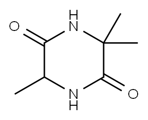 2,5-Piperazinedione,3,3,6-trimethyl-(9CI) 구조식 이미지