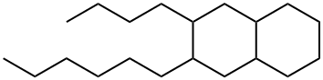 2-Butyl-3-hexyldecahydronaphthalene 구조식 이미지