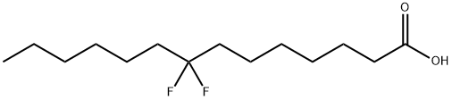 8,8-difluoromyristic acid Structure