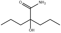 2-Hydroxy-2-propylvaleramide 구조식 이미지