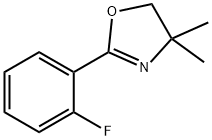 2-(2-FLUOROPHENYL)-4,5-DIHYDRO-4,4-DIMETHYLOXAZOLE 구조식 이미지