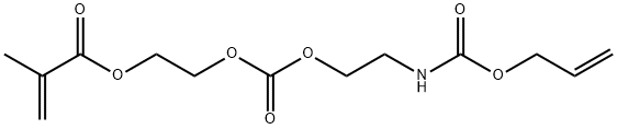 4,9-dioxo-3,5,10-trioxa-8-azatridec-12-en-1-yl methacrylate Structure