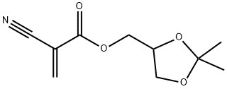 2-Cyano-2-propenoic acid (2,2-dimethyl-1,3-dioxolan-4-yl)methyl ester Structure
