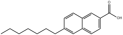 6-N-HEPTYLNAPHTHALENE-2-CARBOXYLIC ACID Structure