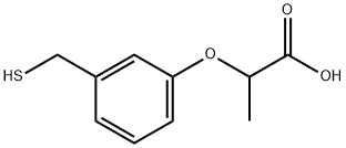 2-[3-(mercaptomethyl)phenoxy]propionic acid 구조식 이미지