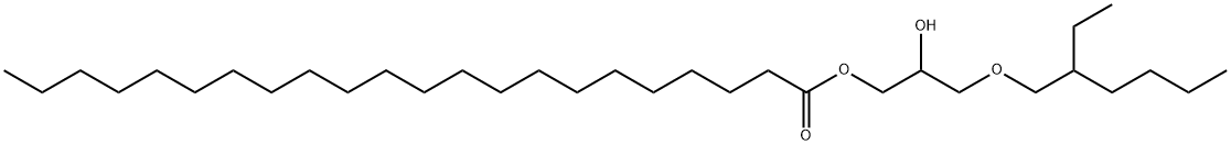3-[(2-ethylhexyl)oxy]-2-hydroxypropyl docosanoate Structure