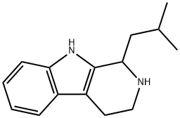 1-Isobutyl-1,2,3,4-tetrahydro-β-carboline 구조식 이미지
