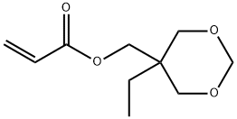 (5-에틸-1,3-디옥산-5-닐)메틸 2-프로펜에이트 구조식 이미지