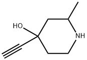 4-Piperidinol, 4-ethynyl-2-methyl- (9CI) Structure