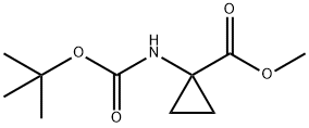 Methyl 1-(tert-butoxycarbonylaMino)cyclopropanecarboxylate 구조식 이미지