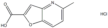 5-Methylfuro[3,2-b]pyridine-2-carboxylic acid hydrochloride 구조식 이미지