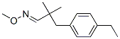 Benzenepropanal, 4-ethyl-alpha,alpha-dimethyl-, O-methyloxime, (E)- (9CI) 구조식 이미지