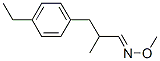 Benzenepropanal, 4-ethyl-alpha-methyl-, O-methyloxime (9CI) 구조식 이미지