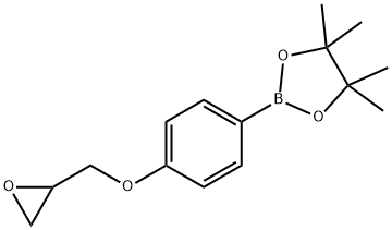 4,4,5,5-TETRAMETHYL-2-(4-(OXIRAN-2-YLMETHOXY)PHENYL)-1,3,2-DIOXABOROLANE 구조식 이미지