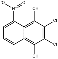 1,4-나프탈렌디올,2,3-디클로로-5-니트로- 구조식 이미지