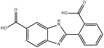2-(2-카르복시페닐)-1H-벤즈이미다졸-5-카르복실산 구조식 이미지