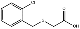 Acetic acid, [[ (2-chlorophenyl)methyl]thio]- Structure