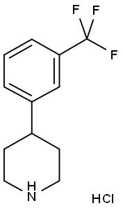4-(3-TRIFLUOROMETHYLPHENYL)PIPERIDINE HYDROCHLORIDE Structure
