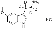 5-METHOXYTRYPTAMINE-A,A,B,B-D4 HCL 구조식 이미지
