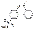 sodium benzoyloxybenzene-4-sulfonate 구조식 이미지