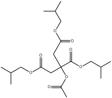 tris(2-methylpropyl) 2-(acetyloxy)propane-1,2,3-tricarboxylate Structure