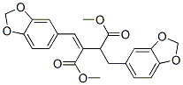 2-[(1,3-Benzodioxol-5-yl)methyl]-3-[(1,3-benzodioxol-5-yl)methylene]butanedioic acid dimethyl ester 구조식 이미지