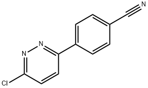 3-CHLORO-6-(4-CYANOPHENYL)PYRIDAZINE Structure