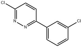 3-클로로-6-(3-클로로페닐)-피리다진 구조식 이미지