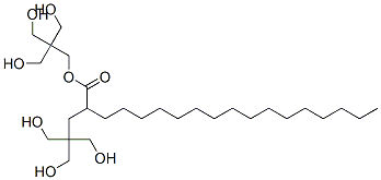 Octadecanoic acid, ester with 2,2'-[oxybis(methylene)]bis[2-(hydroxymethyl)-1,3-propanediol] 구조식 이미지