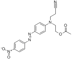 4-(4-NITROPHENYLAZO)-N-(2-CYANOETHYL)-N-(2-ACETOXYETHYL)ANILINE 구조식 이미지